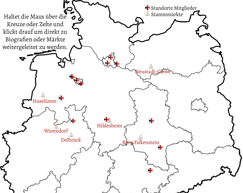 Verteilung der unserer Mitglieder